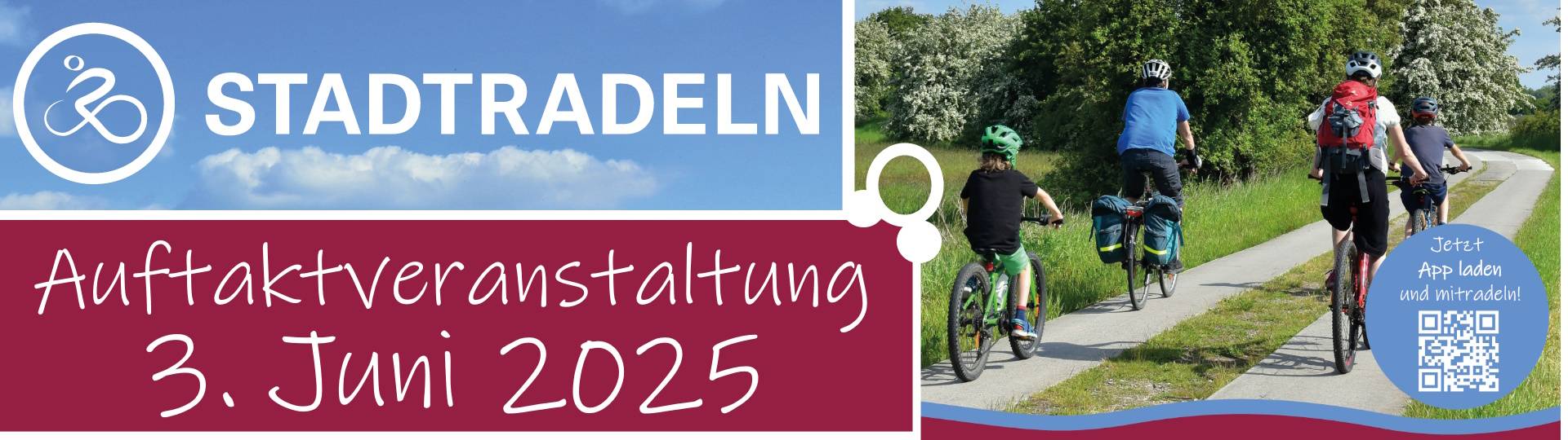 kopfgrafik stadtradeln 2025 auftaktveranstaltung