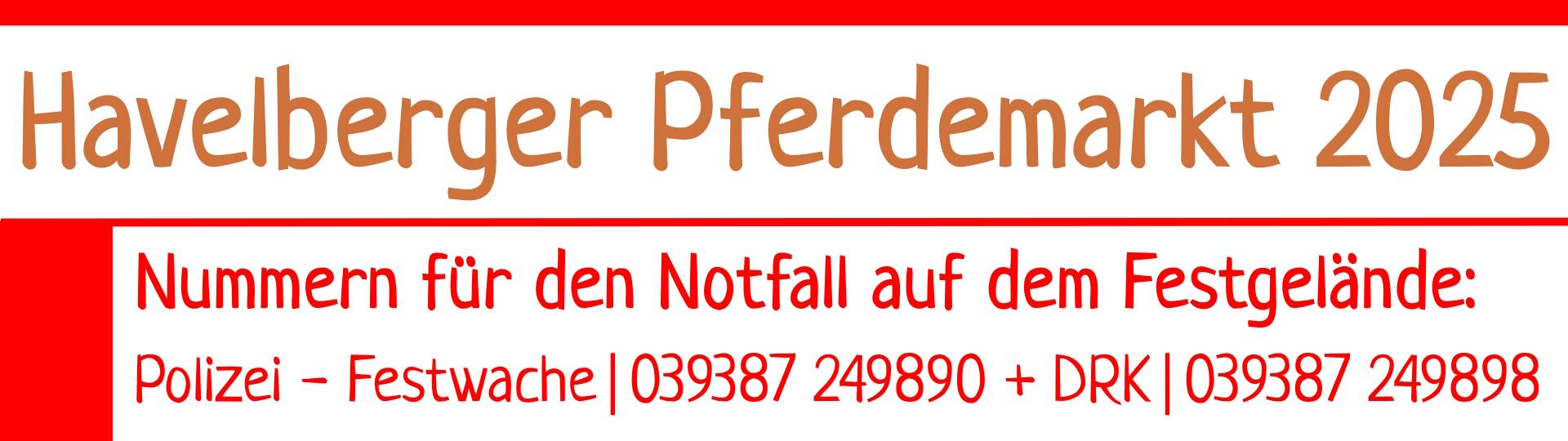 kopfgrafik notfallnummern auf dem festgel nde