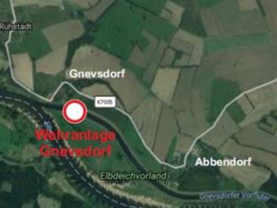 vollsperrung wehranlage gnevsdorf 14.04. 24.04.2026