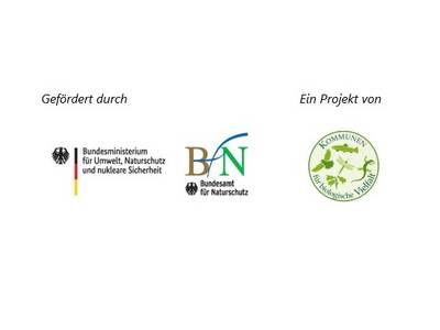 Logos gefördert durch BMU u. BfN Projekt von Kommbio