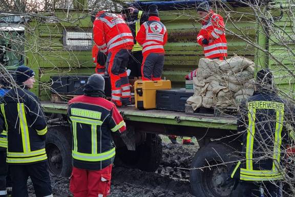 Jan. 2024 Unterstützung Katastrophengebiet Foto 3 Copyright Freiwillige Feuerwehr Hansestadt Havelberg