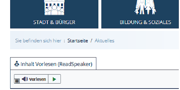 Readspeaker ©Hansestadt Havelberg