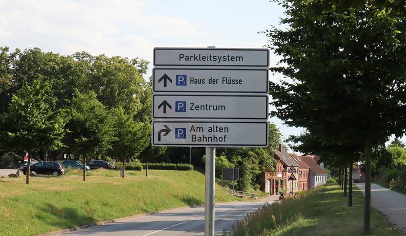 Neues Parkleitsystem Copyright Hansestadt Havelberg