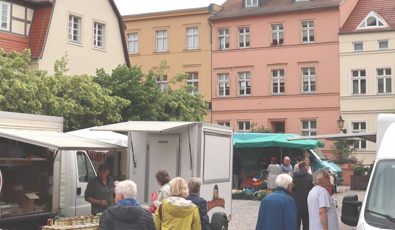 Wochenmarkt freitags Copyright Hansestadt Havelberg